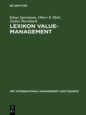 cover image of Lexikon Value-Management